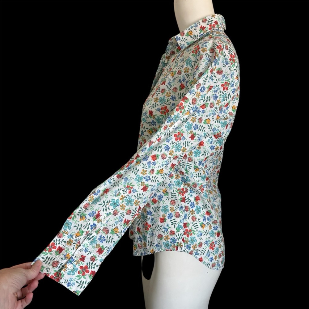 J.CREW Size 2 Liberty perfect shirt in Edenham floral Style G4375 - Picture 4 of 10